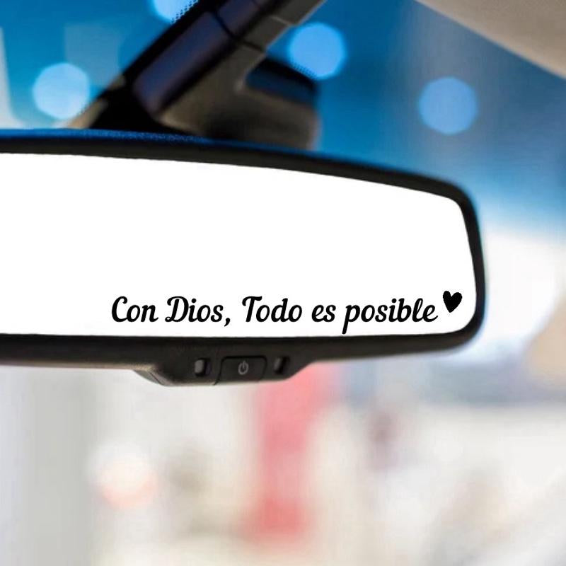 Con Dios Todo Es Posible Inspirational Car Sticker - Transform Your Vehicle with Hope and Motivation